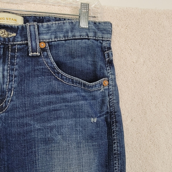 Big Star Sydney Boyfriend Coast Cowgirl Mid Rise Denim Blue Jeans Sz 29 - Picture 7 of 16
